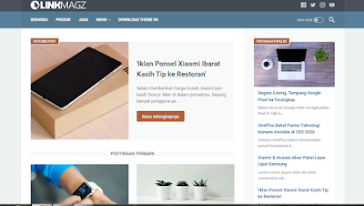 Download Gratis Template Linkmagz Blogspot Terbaru 2022