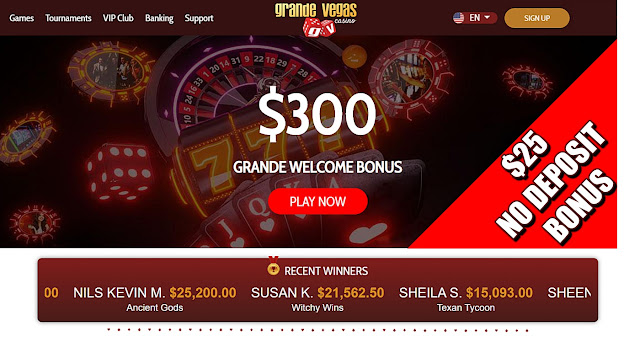 Grande Vegas casino bonuses