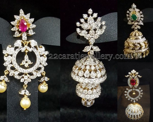 More Patterns of Diamond Jhumkas