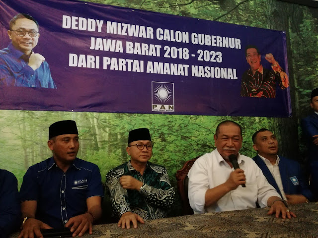 PAN AKAN MENUNJUK DEDDY MIZWAR UNTUK PILGUB JABAR NANTINYA