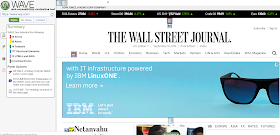 Screenshot of the results of the Wall Street Journal. It shows 16 errors and 39 alerts.