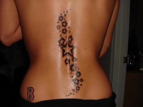 tattoos of stars on chest. A star tattoo is a great simple choice for a first tattoo.