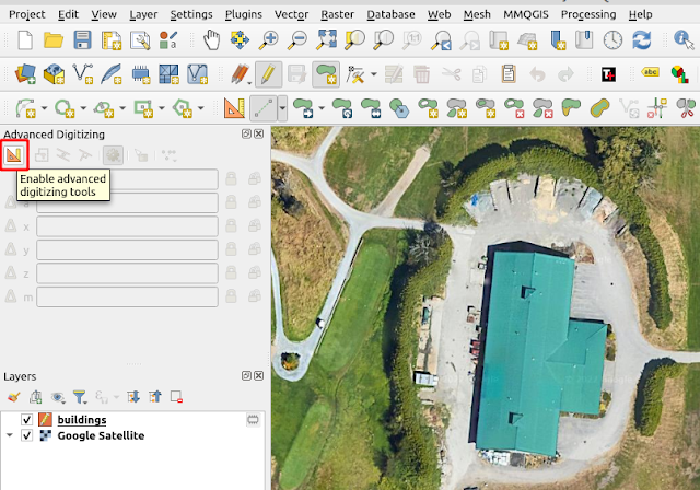 Enable Advance Digitizing Tools QGIS