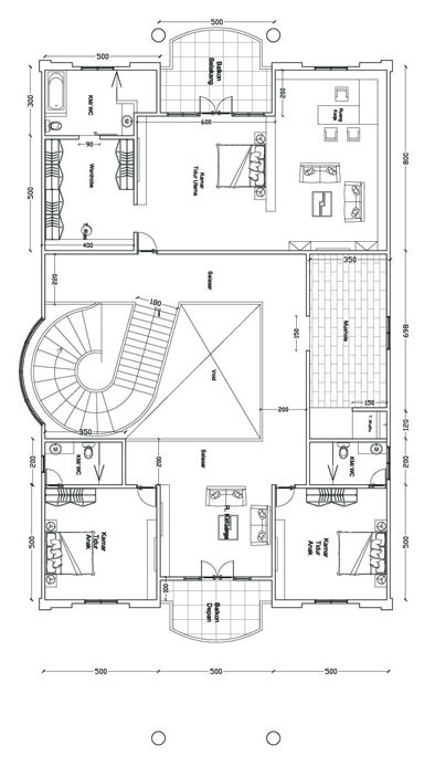 Sketsa Atau Denah Rumah Mewah  Jakarta