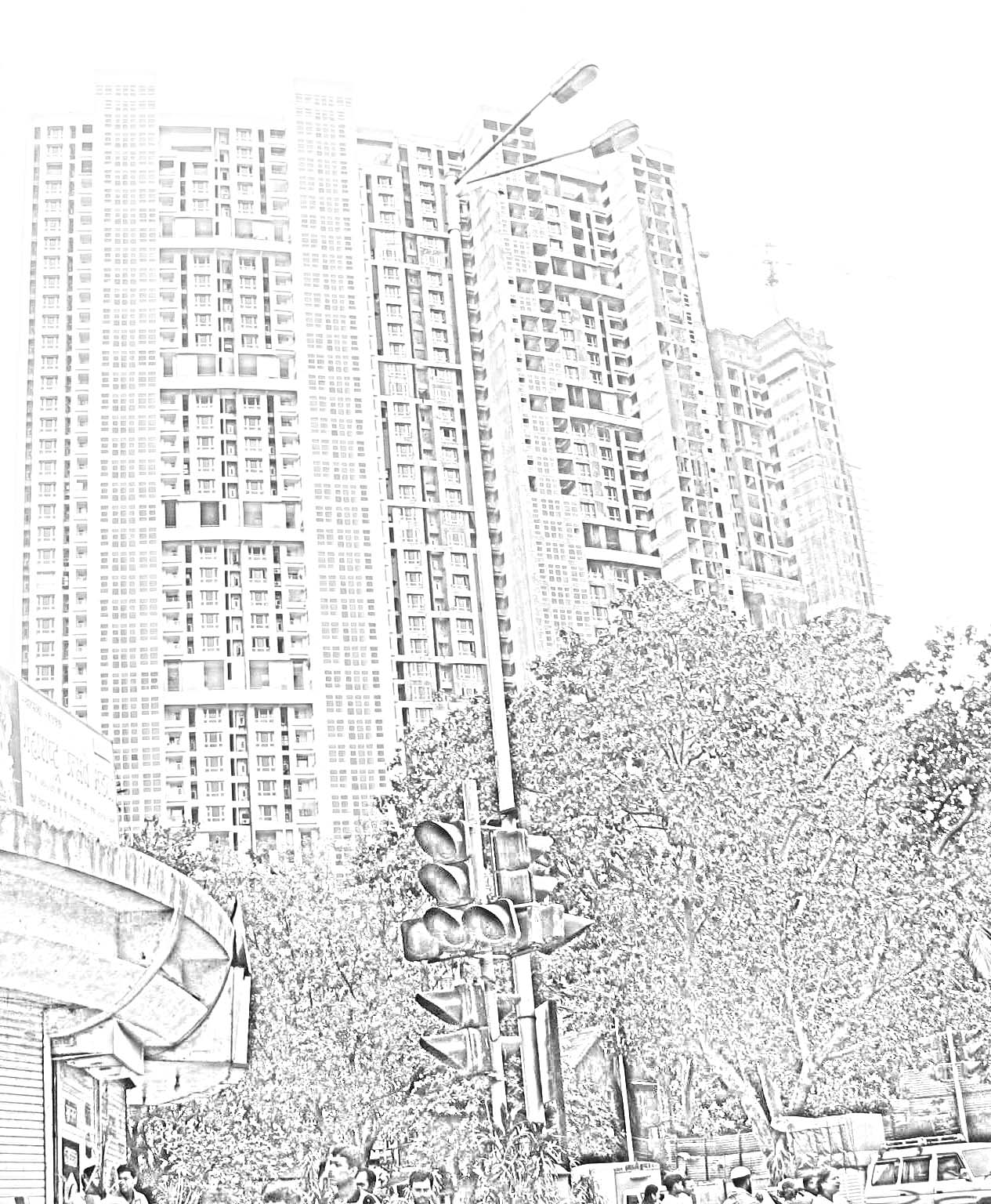 Blueprint Drawing of Modern Apartment Complex No 10 Painting by Celestial  Images - Fine Art America