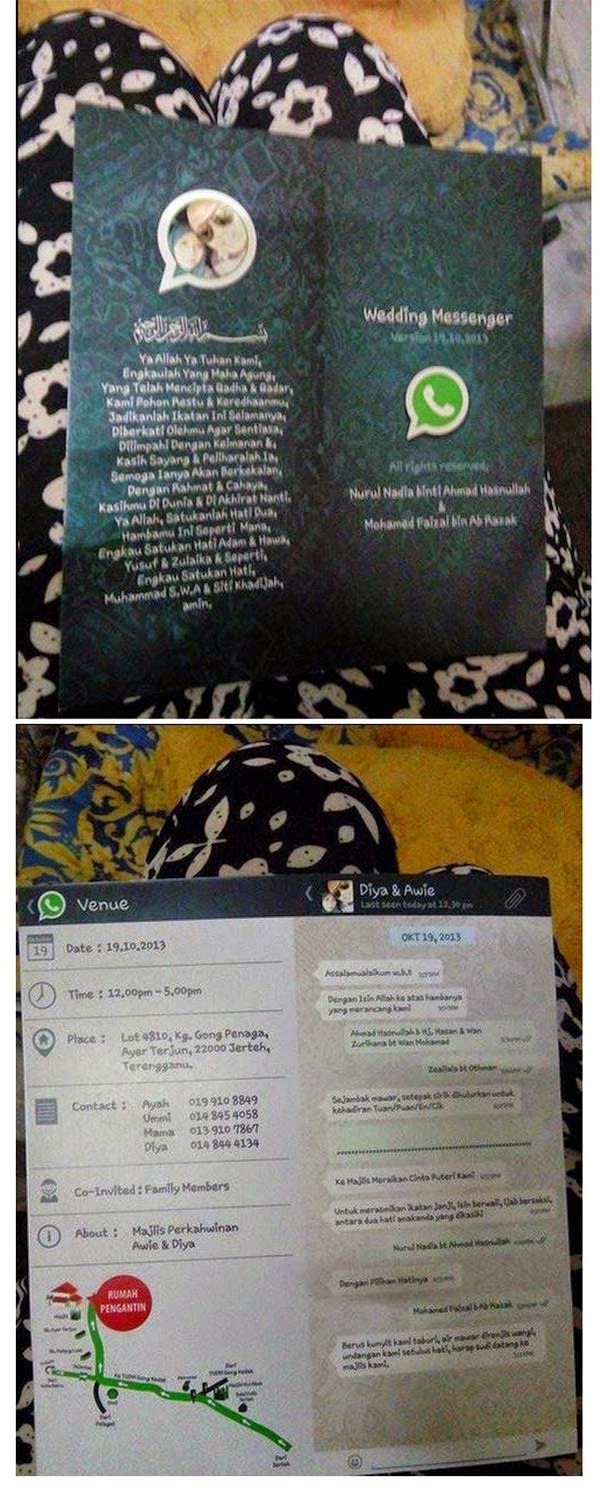 COOL ! Kad Jemputan Kahwin Sangat Kreatif - Malaysian Voice