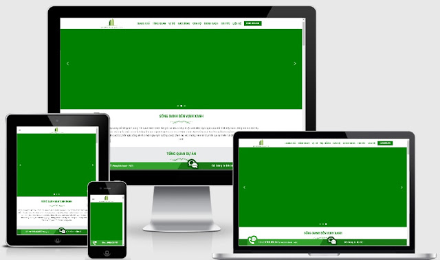 Theme wordpress dự án green bay chuẩn SEO