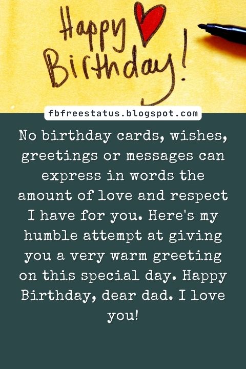 Birthday Wishes For Father