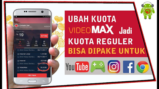 Cara Merubah Kuota Videomax ke Kuota Biasa Dengan AnonyTun