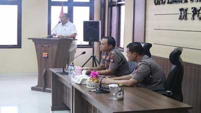 Rakor Internal Ops Aman Pilkades Kalimaya 2019 Dipimpin Kapolres Serang