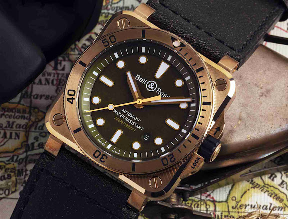 Replica Bell & Ross Aviation BR03-92 Automatic Bronze Diver Demiurgus Limited Edition Watch 2