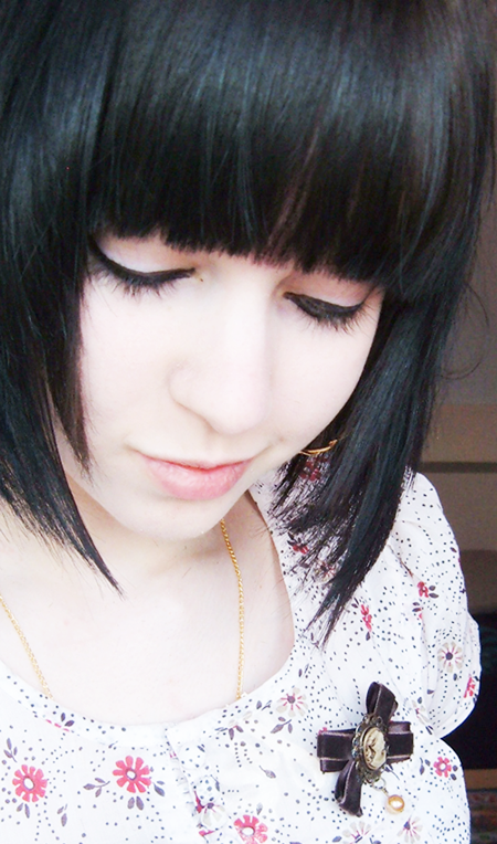 Black Hair Emo Girl. sweet girl with emo lmedium