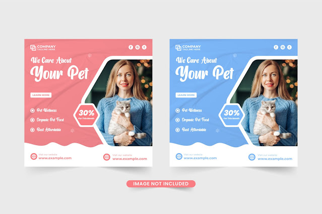 Pet veterinary template vector design free download