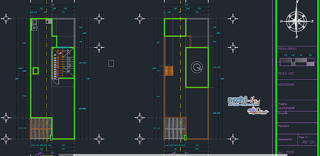 Home dwelling in AutoCAD 