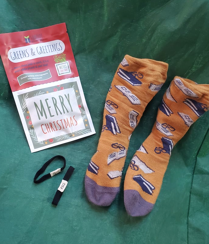 sustainable stocking stuffer ideas from Shroot, Thought, and Fair Squared