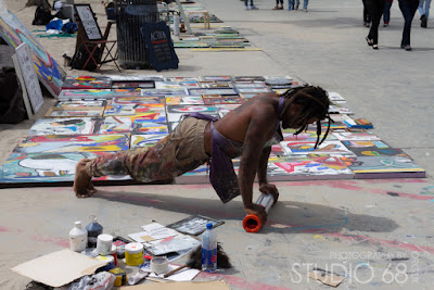 beach artist at venice