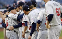 We could have seen more of these MN Twins hug fests if we had beat the Yankees