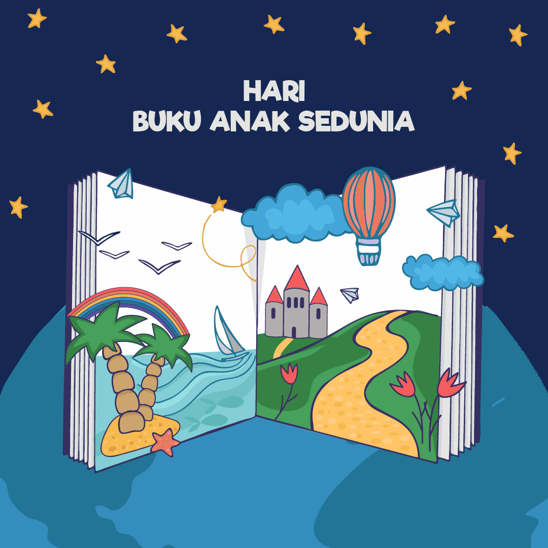 Kumpulan Gambar Poster Selamat Hari Buku Anak Sedunia