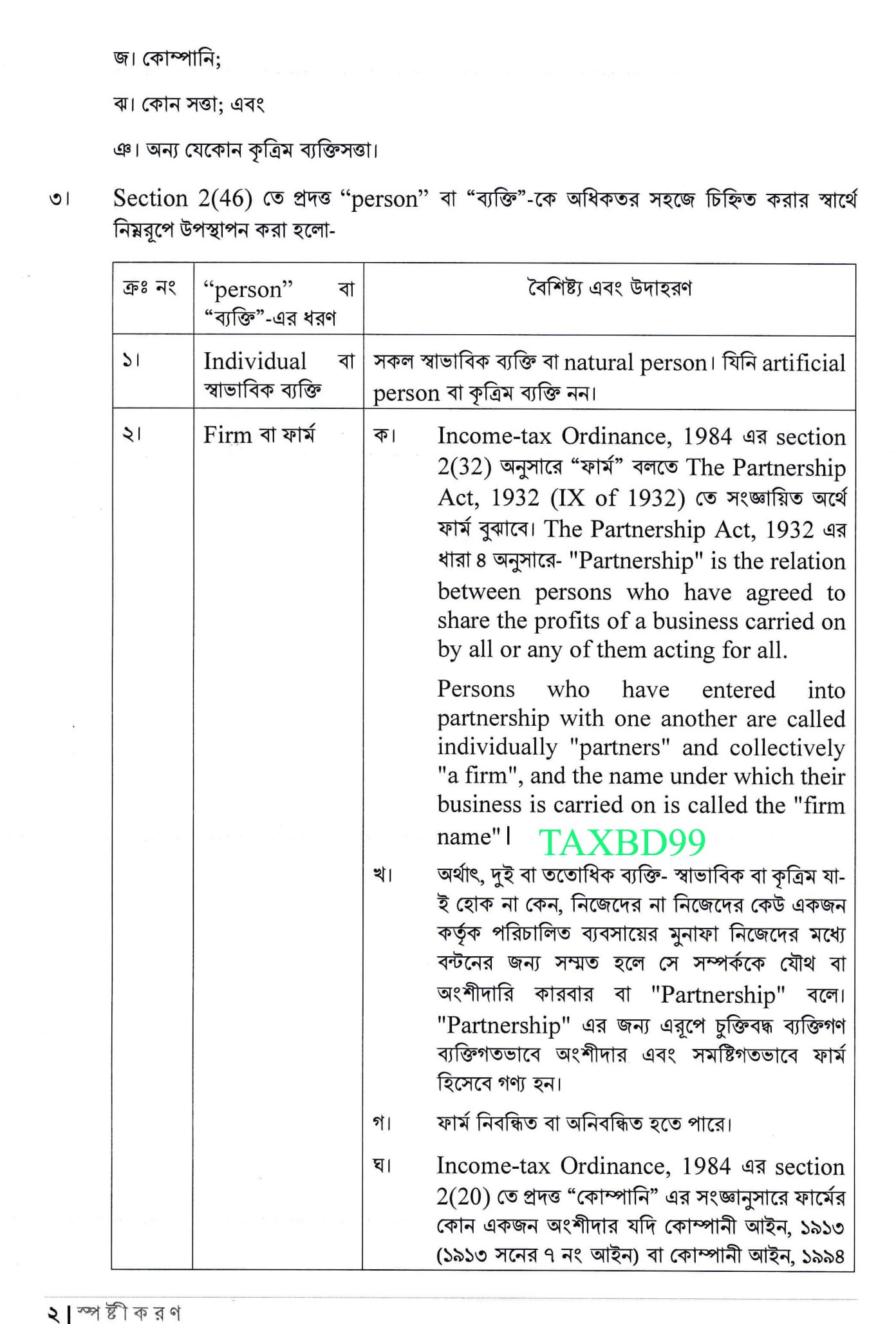 Difination of Person, 53F Section Ordinance 1984  আয়কর অধ্যাদেশ ‍এর পারসন এবং সেকশন 53এফ এর বিষয় স্পষ্টীকরণ