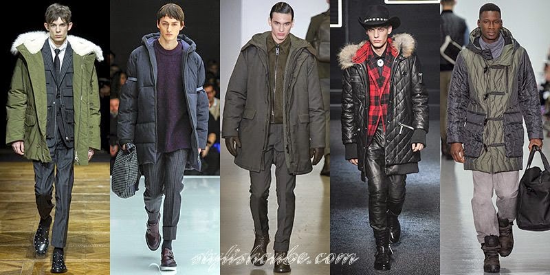 Fall Winter 2014 - 2015 Men's Duvet Coats Fashion Trends