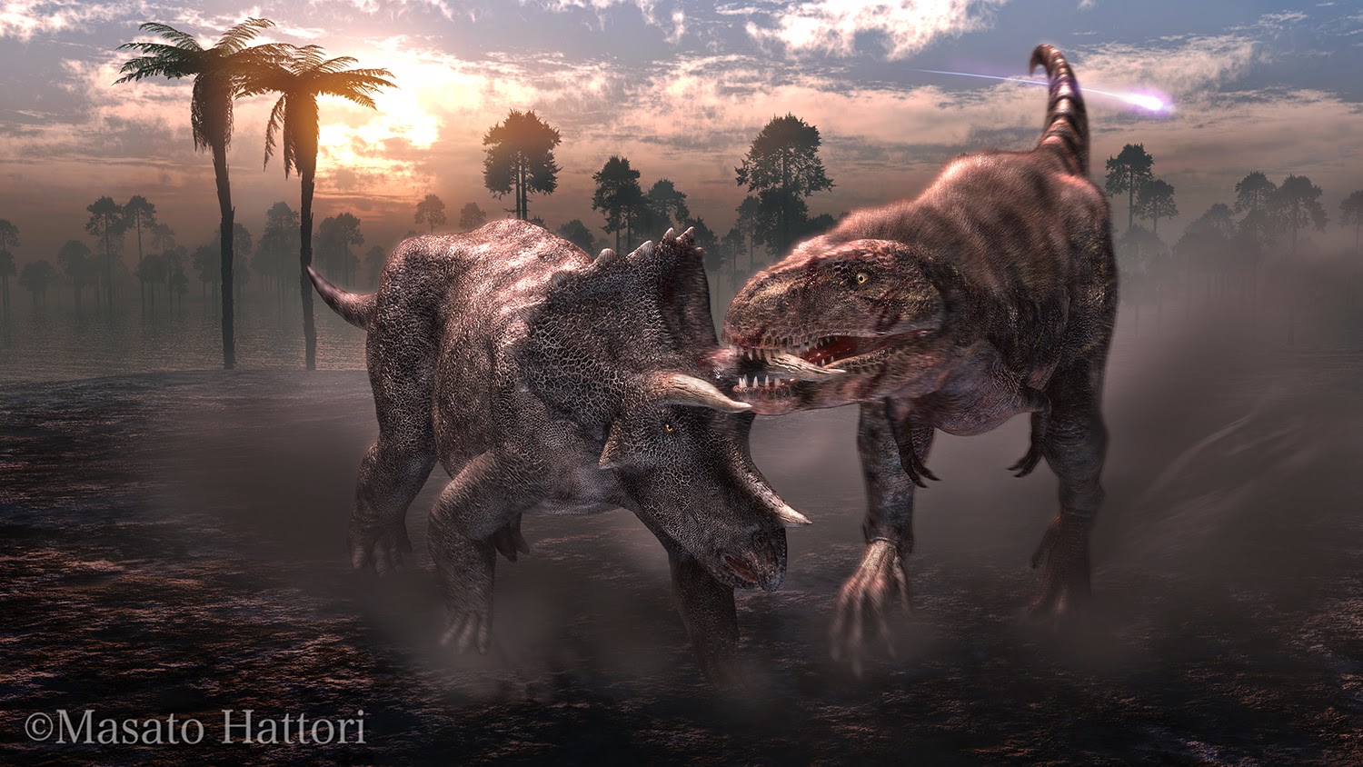 Marchan Blog ティラノサウルス Vs トリケラトプス Tyrannosaurus Vs Triceratops