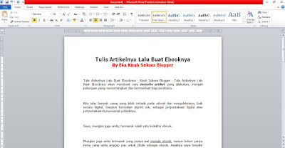 membuat ebook