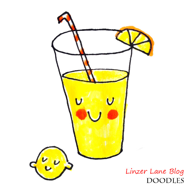 How to Draw a Cute Lemonade in 5 Steps | Linzer Lane Blog