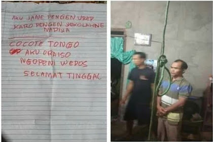 GARA-GARA MULUT TETANGGA, PEMUDA GANTUNG DIRI.