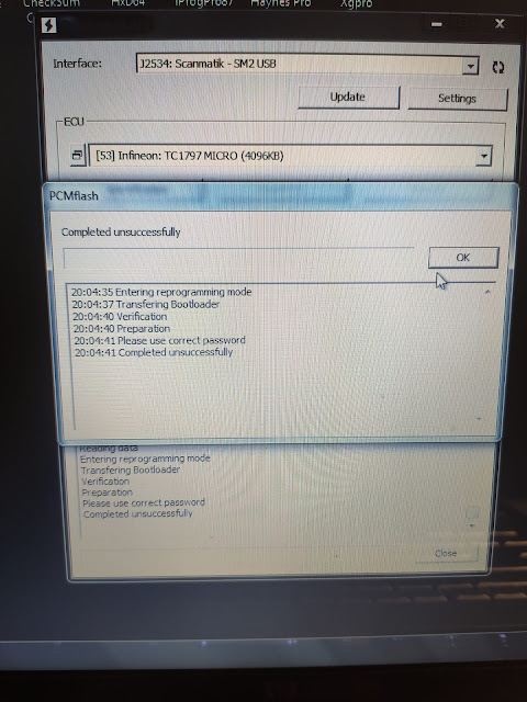 PCMTuner Failed to Read Volvo SID807evo 1