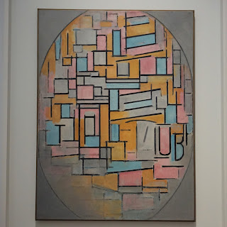 モンドリアン、Composition in oval with colour planes2、ハーグ市立美術館