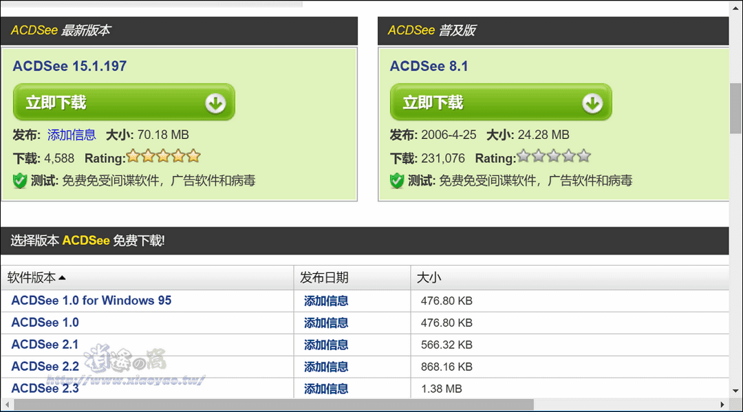 OLDVERSION.com 收集舊版軟體提供免費下載