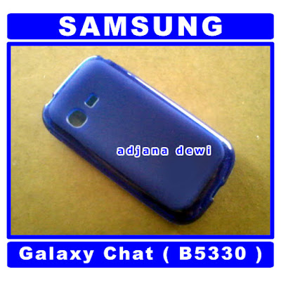 ( 1186 ) Jual Case Samsung Galaxy Chat B5330 Biru Silikon Soft Jelly Cover Aksesories Handphone