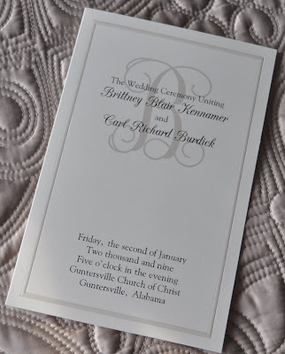 Layout Ivory Pearl HalfFold Wedding Program Ink Color Black