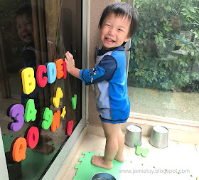 Toddler Activities Water Play Balcony Foam Letters