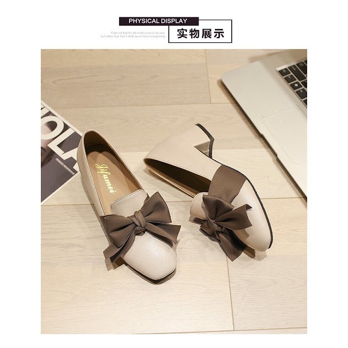 Free❤️Ship Giày Nữ NƠ LỤA Phong Cách Hàn Quốc