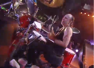 lars ulrich's hair at rock in rio 2013. metallica