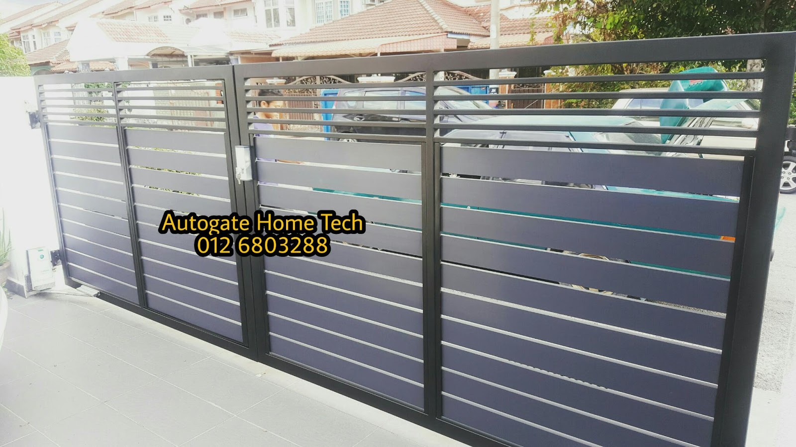 AUTOMATIC GATE SYSTEM: PAGAR RUMAH MODEN DESIGN