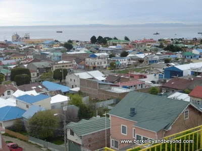 colorful overview of Punta Arenas in Patagonia, Chile