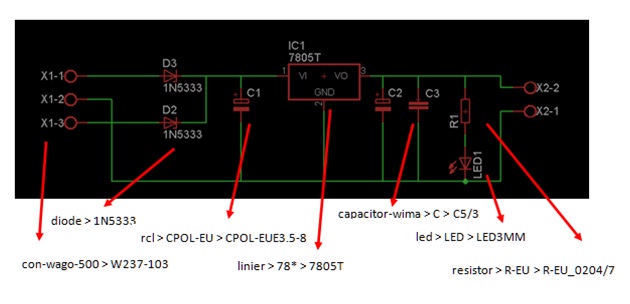 Membuat PCB Rangkaian Penyearah Rectifier Dengan 