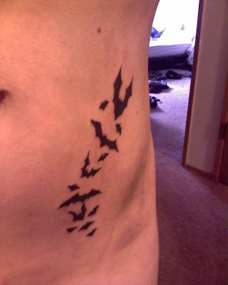 bat tattoo design for mens tattoos
