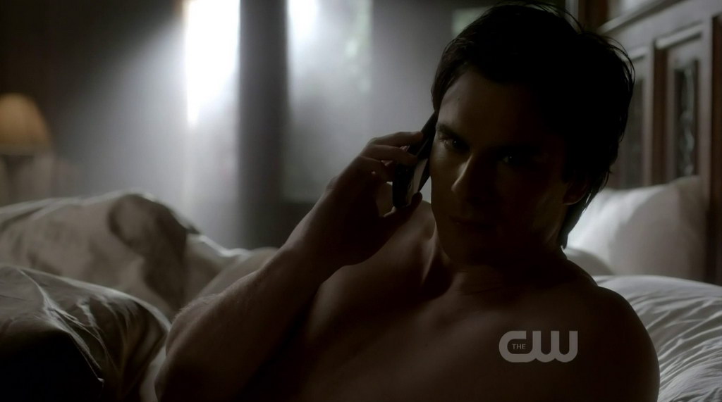 Ian Somerhalder Shirtless in The Vampire Diaries s3e15