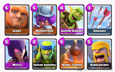 Kumpulan Battle Deck Clash Royale Arena 3 Terbaik (Winning Strategy) Defensive