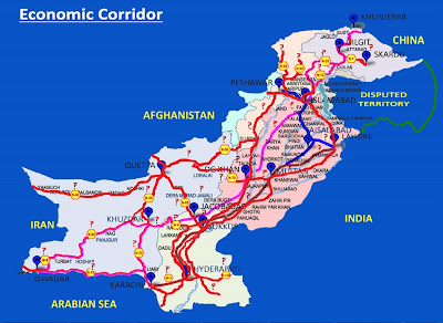 File:Pakistan And China Cpec Corridor Map.svg