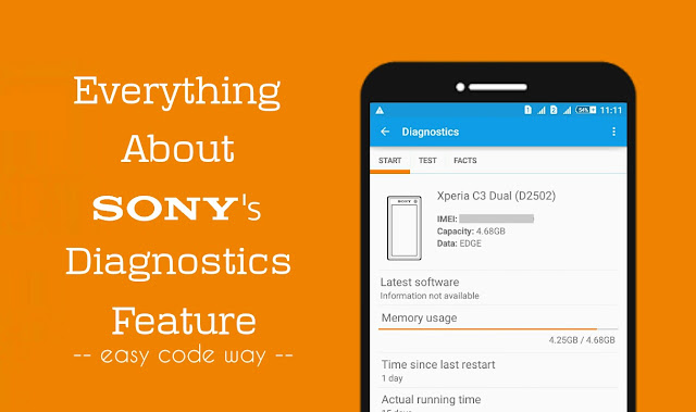 Sony Diagnostics Application