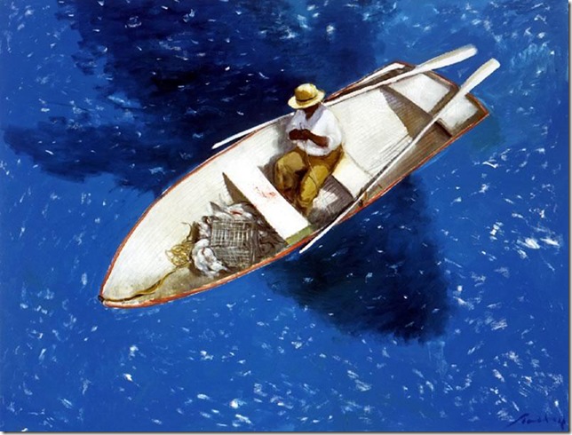 Julio Larraz -The Big Fish.