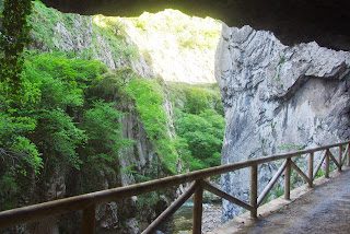 Teverga, vista del río Teverga