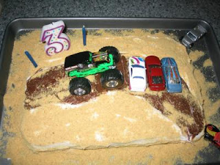 monster truck birthday cake pan