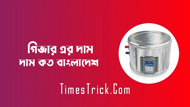 গিজার এর দাম