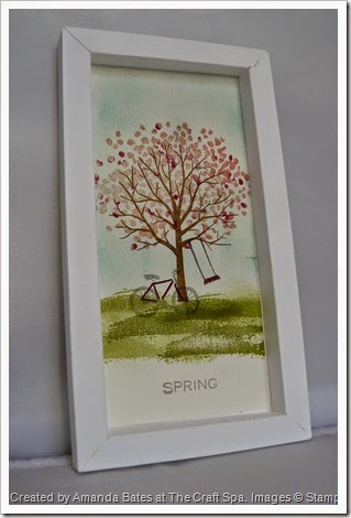 Shadow Box Frame, Sheltering Trees for All Seasons SPRING by Amanda Bates at The Craft Spa   (1)