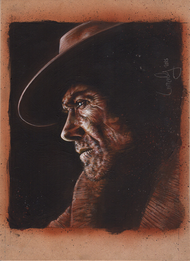 Clint Eastwood Artwork Copyright © 2015 Jeff Lafferty